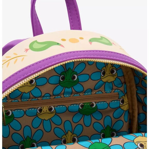 Loungefly Disney Tangled Mini Backpack Rapunzel Pascal Dress Bag New main image 3